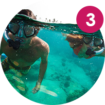 Snorkeling autour d’une épave et de la barrière de corail